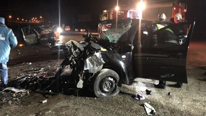“Chevrolet Lacetti” “Mercedes Vito” ilə toqquşdu: 4 ölü, 3 yaralı - FOTO