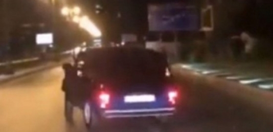 Yol polisi Bakıda ''Niva'' ilə "avtoş"luq edən sürücünü tapdı -VİDEO