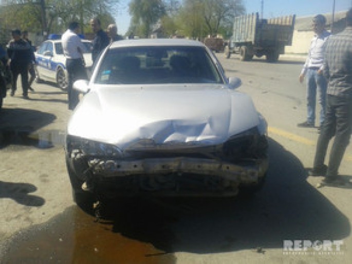 İki avtomobilin toqquşdu: 1 yaralı - Biləsuvarda