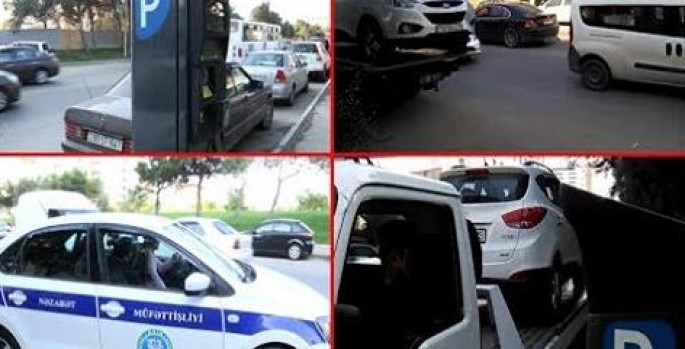 Sürücülərin yaralı yeri - İcra hakimiyyəti parkomat qoyur, yol polisi cərimə yazır - VİDEO
