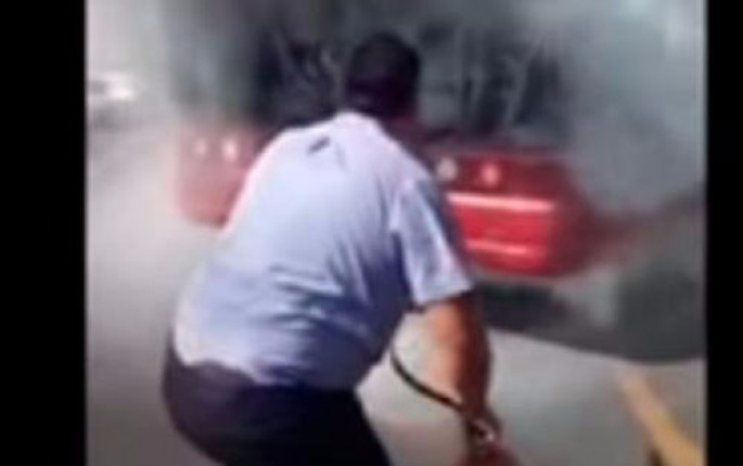 "Baku Bus"un avtobusu alovlandı: Sürücü sərnişinlərin həyatını belə xilas etdi - VİDEO