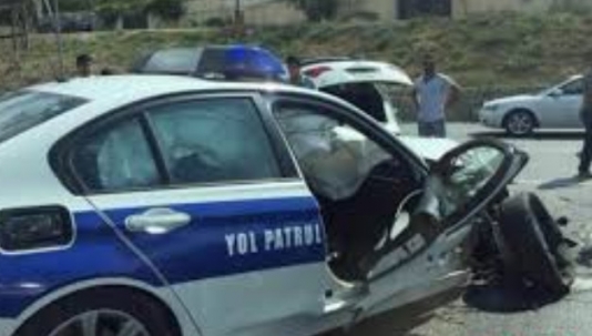 Azərbaycanda yol polisi maşınları yandı - İdarədə