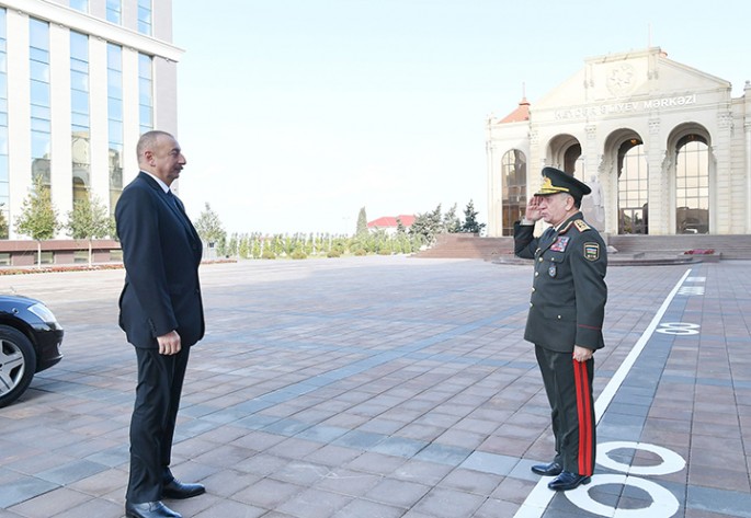 Prezident DİN-in Polis Akademiyasında yeni tədris binasının açılışında iştirak edib