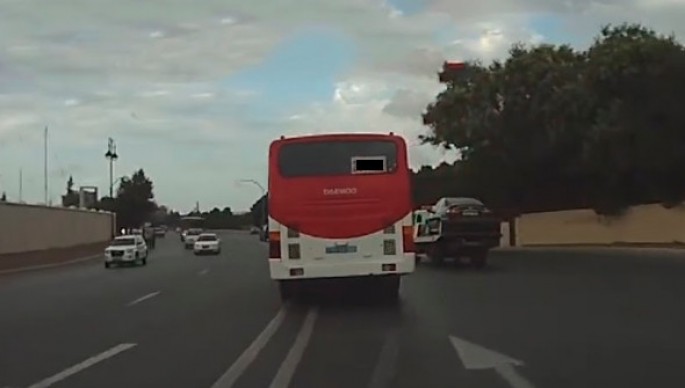 Bakıda avtobusla “avtoş”luq edən sürücü həbs edildi - FOTO