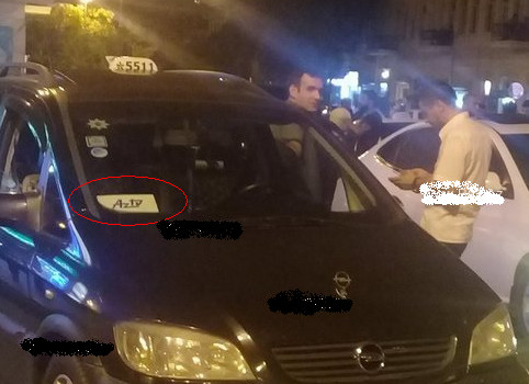 AzTV-nin maşını taksi oldu? - FOTOFAKT