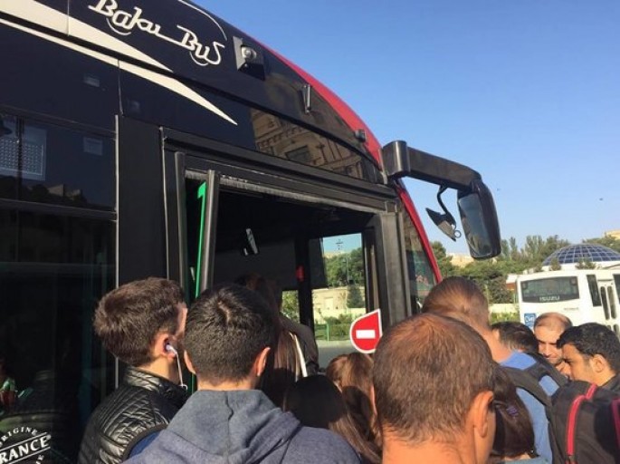 "Bakı Bus"un qapısı yenə qırıldı: səbəbi... - FOTO