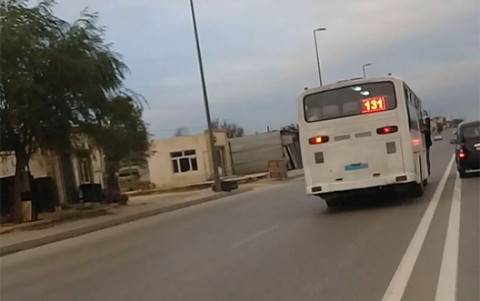 Qaydanı pozan avtobus sürücüləri cəzalandı
