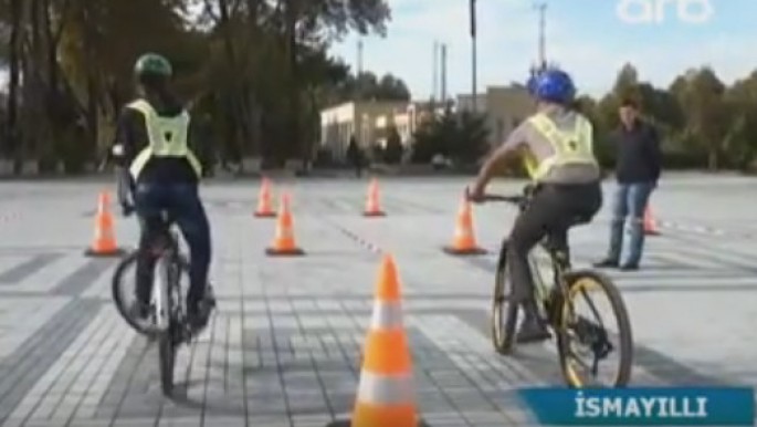 İsmayıllıda qeyri-adi velosiped yarışı - VİDEO