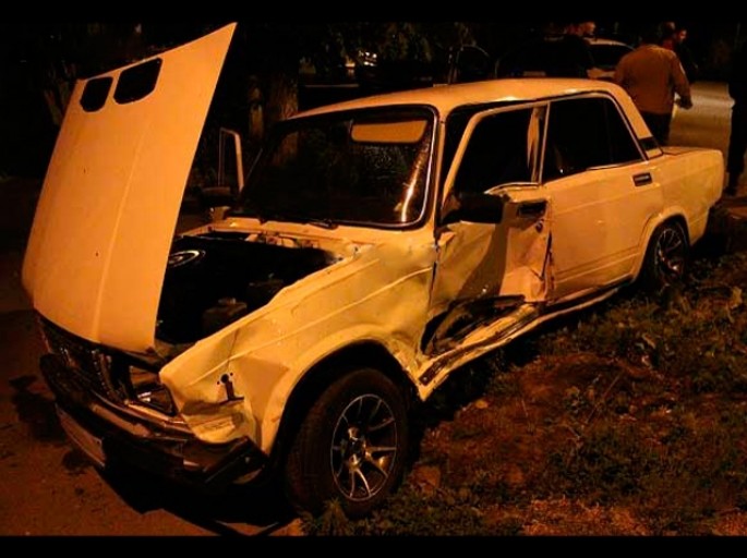 Goranboyda avtomobil qəzası:  2 yaralı