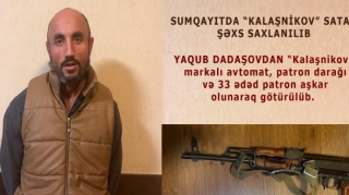 Sumqayıtda “Kalaşnikov”  satan şəxs saxlanıldı