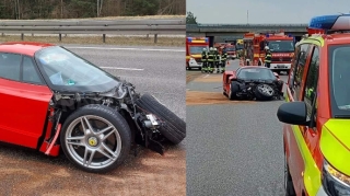 3.5 milyon dollarlıq “Ferrari Enzo” qəzaya uğradı:  3 nəfər xəsarət alıb  - FOTO 