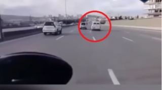 Saatda 140-la gedən marşrut sürücüsü cəzalandırıldı  - VİDEO