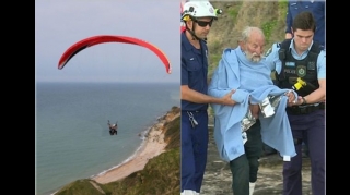91 yaşlı kişi paraşüt qəzasından sonra sağ qaldı   - FOTO - VİDEO