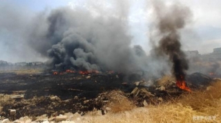 Ceyranbatanda yanğın: əraziyə 2 helikopter cəlb edildi 