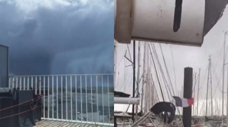 Fransada güclü qasırğa: Ölkənin qərb bölgəsi ilə nəqliyyat əlaqəsi kəsilib - VİDEO 