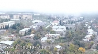 Xocavəndin işğaldan azad olunan Hadrut qəsəbəsi və Tuğ kəndinin videogörüntüsü 