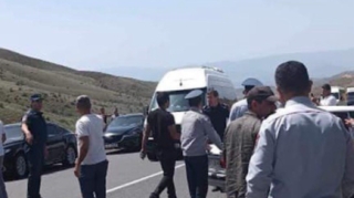 Kərki kəndində aksiya:  Ermənistan-İran yolu bağlandı