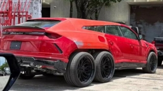 Dünyada bir dənə olan altıtəkərli “Lamborghini"nin görüntüləri paylaşıldı  - VİDEO - FOTO