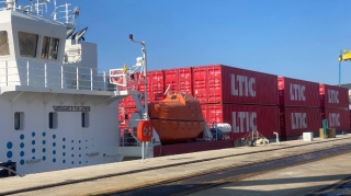 Çindən göndərilən növbəti blok qatar Bakı Limanına çatıb  - FOTO