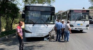 Bakıda iki avtobus və bir minik avtomobili toqquşdu: 7 nəfər xəsarət alıb - FOTO