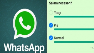 “Whatsap”a  maraqlı anket funksiyası gəldi  - FOTO