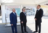 Prezident Xaçmazda avtomobil yolunun açılışını edib - FOTO