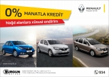 «Renault» modelləri üçün manatla 0 faiz kampaniyası!