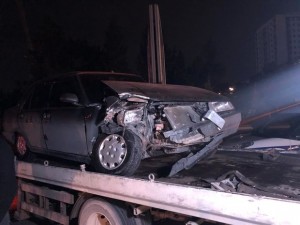 Bakıda 2 avtomobil toqquşub, 1 nəfər xəsarət alıb - VİDEO