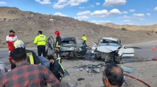 İki avtomobil toqquşdu:7 nəfər ölüb - FOTO 