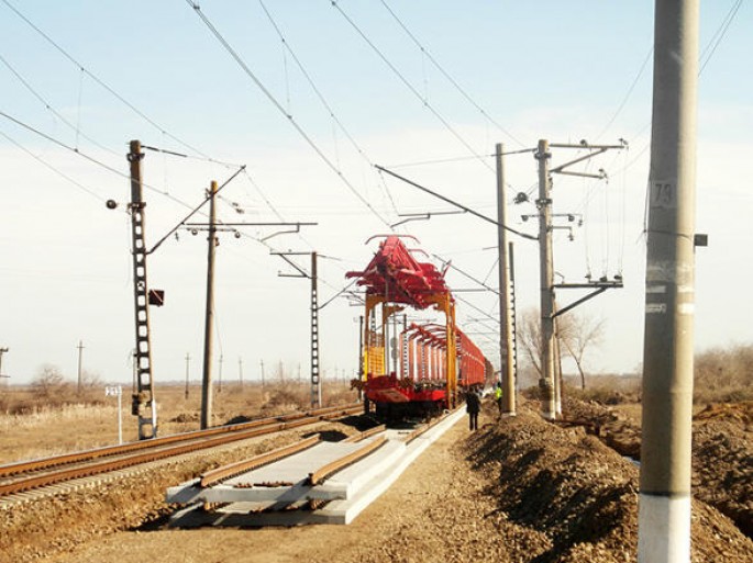 Müsüslü-Qarabucaq mənzilində 5,5 km dəmir yolu əsaslı təmir olunur