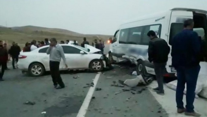 Türkiyədə yol qəzası olub, xəsarət alanlar var