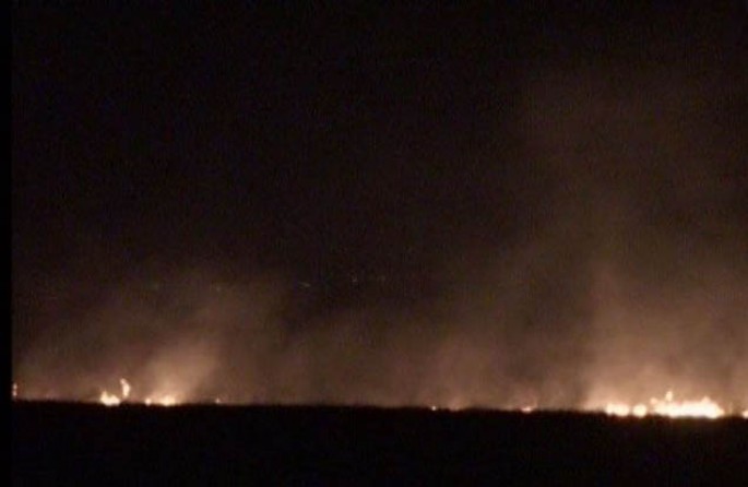 Düşmən işğal altında olan ərazilərə od vurub - FOTO