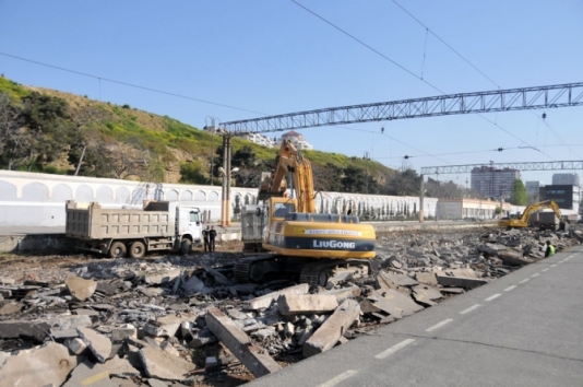 Bakı vağzalı yenidən qurulur - FOTO