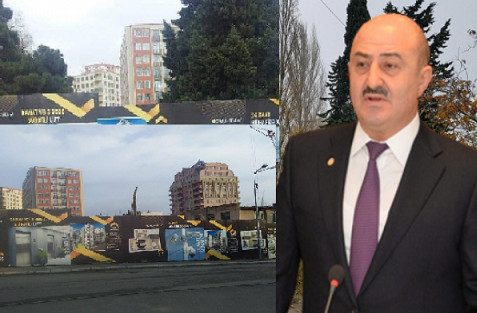 Nəsimidə bayram günləri ağaclar qırıldı – “Yaşam residence” bina tikir - FOTO