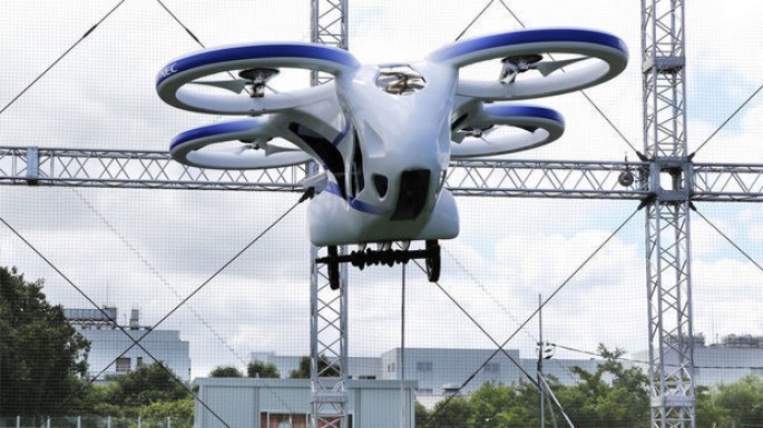Yaponiyada sərnişin dronu sınaqdan keçirildi