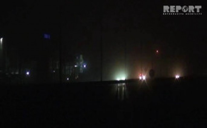 Goranboyda qatı duman avtomobillərin hərəkətində çətinlik yaradıb - FOTO