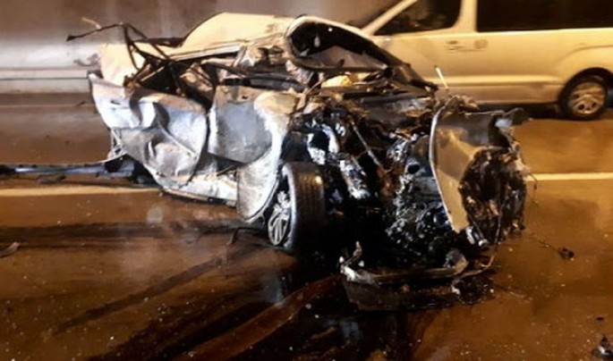 Tuneldə dəhşətli qəza - VİDEO