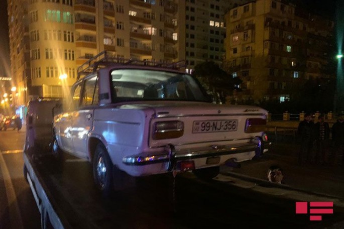 Bakıda avtomobil piyadanı vuraraq öldürüb - FOTO