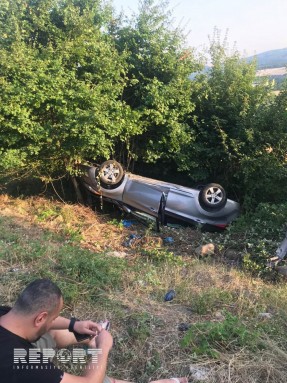 İsmayıllıda yol qəzası: xəsarət alanlar var - FOTO