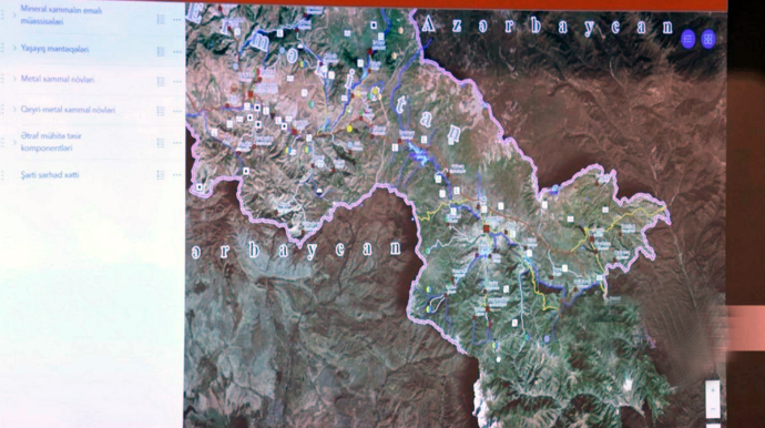 Ermənistanın ekoloji cinayətlərini əks etdirən rəqəmsal xəritə hazırlanıb 