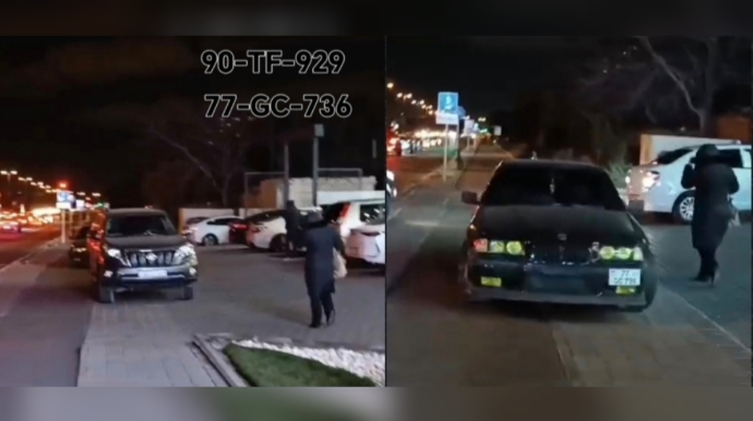 Bu "mall"un qarşısında sürücülərə görə piyadalar təhlükə altındadır - VİDEO