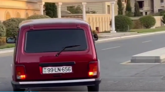 "Avtoşların" məkanında "protiv" çıxan "Niva" sürücüsü  - VİDEO