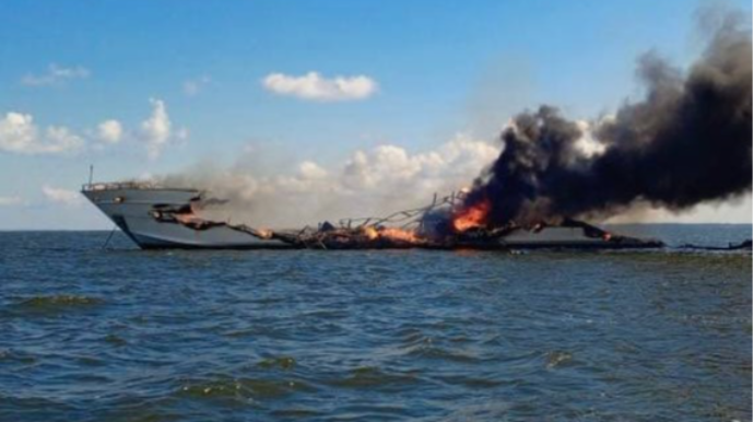 Bir milyonluq yaxta yanıb kül oldu - VİDEO