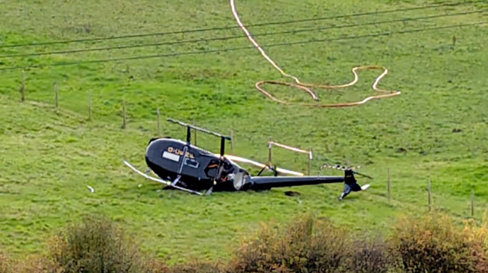 Helikopter qəzaya uğradı - Ölən və yaralananlar var 