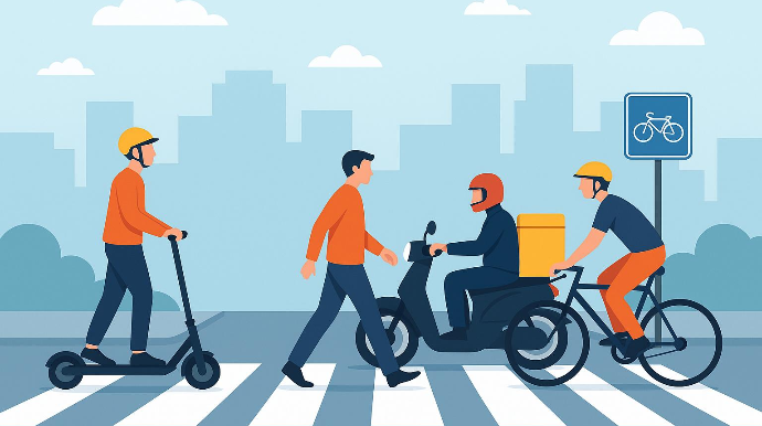 DYP skuter, moped və velosiped sürücülərinə çağırış etdi - FOTO