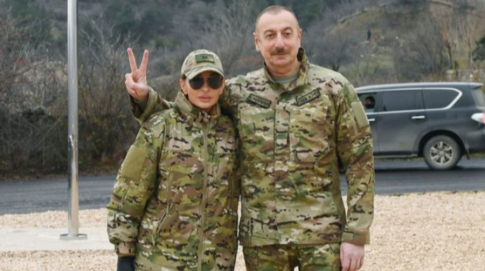 İlham Əliyev və Mehriban Əliyeva Aşağı Köndələnçay su anbarında olublar