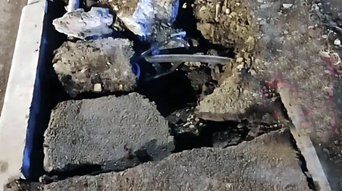 Mingəçevirdə güclü külək fəsadlar törədib, ağacları kökündən qoparıb - FOTOLAR 