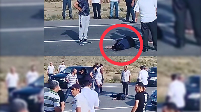 Bakı-Ələt yolunda qəza: Başı əzilmiş qadın asfaltda can verdi    - VİDEO