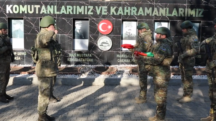 Azərbaycan və Türkiyə hərbçiləri birgə təlim keçir  - VİDEO
