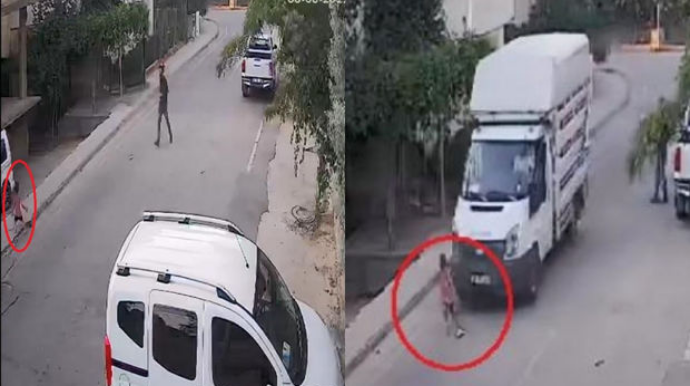 Üzərindən yük maşını keçən uşaq möcüzəvi şəkildə sağ qaldı - ANBAAN VİDEO 